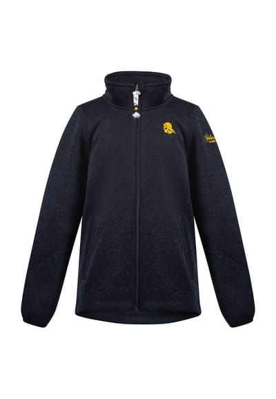 Schmuddelwedda Gebreide fleece jas jonge marine gem