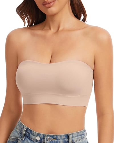 Dailygoods- Strapless Beha - Onzichtbare Push-Up Beha - Naadloze Bandeau - Antislip Band - Hoogwaardig Nylon - D-Cup Geschikt