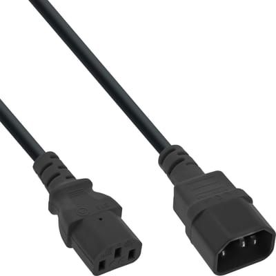 C13 - C14 stroomkabel voor UPS/PDU | 3x 0,75mm | zwart | 0,75 meter