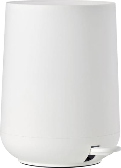 Zone Denmark Nova Pedaalemmer - Prullenbak Badkamer Softclose - Afvalemmer Klein - Toilet & Badkamer Accessoires - Kunststof - 5 liter - 29 x 23 cm - Wit