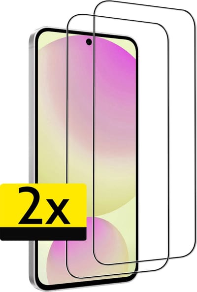 Screenprotector - Geschikt voor Samsung Galaxy S24 FE - 2 Stuks - Full Cover - Beschermglas - Gehard Glas - Tempered Glass - Screen Protector