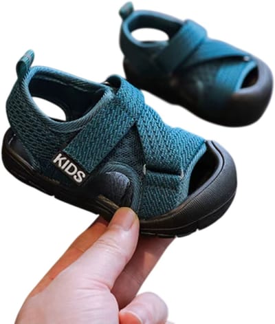 Baby Sandalen Jongens & Meisjes – Zomerschoenen Peuters, Soft Sole, Antislip, Ademend Mesh - Kinder Wandelschoenen & Sandalen - Groen - Maat 22