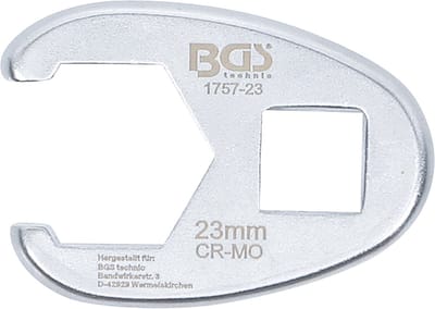 BGS Vierkante moersleutel aandrijving 12,5 mm (1/2") SW 23 m...