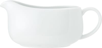 Juskom, Sauskom, met Oor en Schenktuit, 0.7 L, Porselein, Wit - Mikasa | Chalk