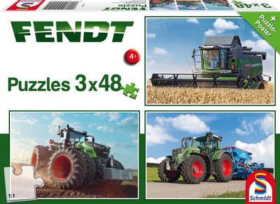 Schmidt Fendt Serie - Traditionele Puzzel - 144 Stukjes - Fendt 1050 Vario