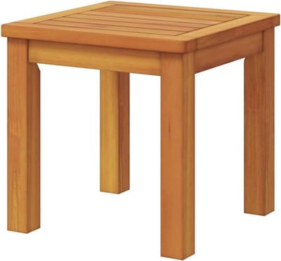 Vierkante tuintafel - Bijzettafel houten tafel - Buitenmeubilair - Massief acaciahout - 35 x 35 x 34 cm - Bruin