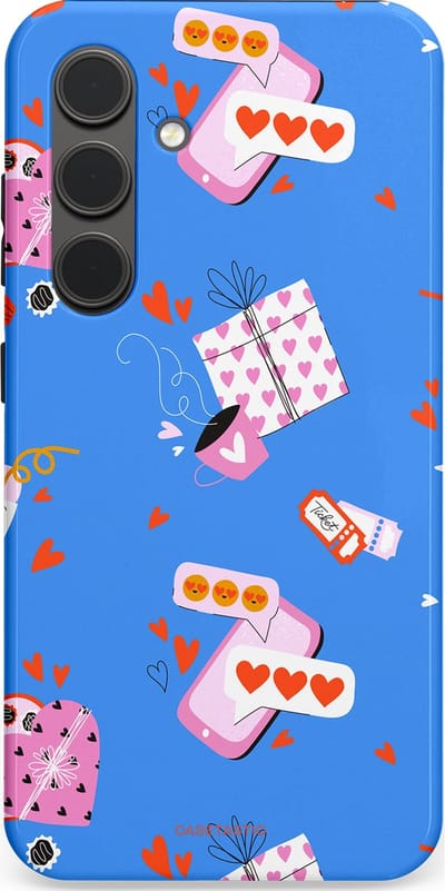 Casetastic Hoesje Geschikt voor Samsung S24 - Stijlvolle Beschermende Duo-layer Case - Romantische Date