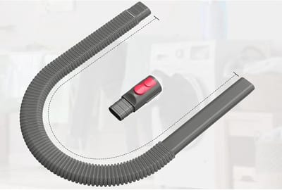 Geschikt voor-Accessoireset voor het reinigen van kieren in de stofzuiger, flexibele slang van 86,4 cm (34 inch), geschikt voor de Dyson V7 V8 V10 V11 V15 GEN5, pluisverwijderaar voor in de droger, voor het reinigen van autodetails en kieren in huis.