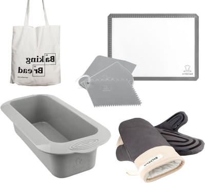 Bakvorm Set - Bakbenodigdheden - Brood Cake Bakken - Hittebestendig Platinum Siliconen - 26cm Mat 44x32.5cm - Grijs