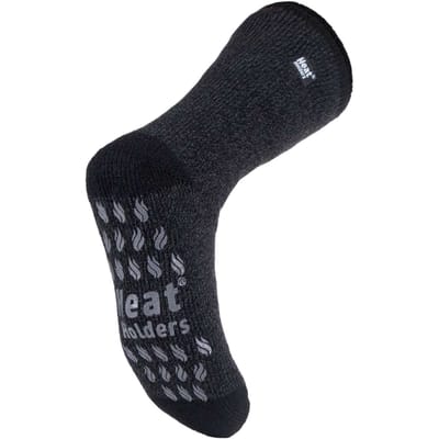 Heat Holders - Fleece pantoffelsokken met patroon voor heren