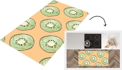 Keukenloper - Loper keuken - Kiwi's - Fruit - Patronen - 120x60 cm - Keukenloper vinyl