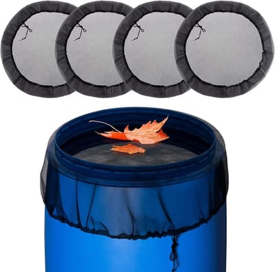 Regenton Netten - Opvang Bescherming - Regenwater Vangen - UV Bestendig Materiaal - 4 Stuks 95cm - Zwart