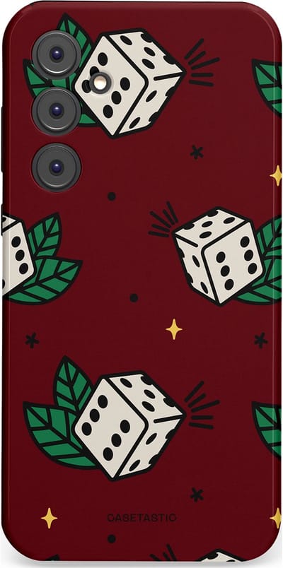 Casetastic Hoesje Geschikt voor Samsung A35 - Stijlvolle Beschermende Duo-layer Case - Casino zes