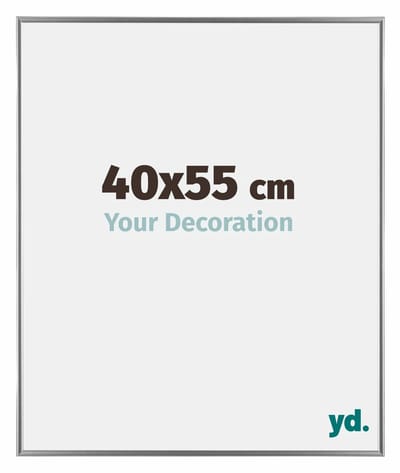 Your Decoration - Fotolijst 40x55 cm - Kunststof - Zilver Hoogglans - Evry