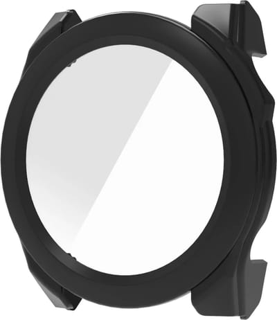 Strap-it Hard case hoesje met glazen screen protector - geschikt voor Garmin Fenix 8 - 47mm (zwart)