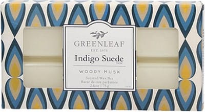 Greenleaf Wax Bar Indigo Suede
