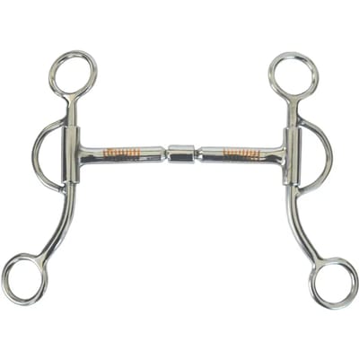 Mors western snaffle voor paard dubbele articulatie in roestvrij staal Pool's