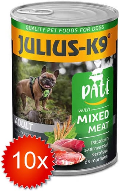 Julius-K9 - Hondenvoer - Natvoer Hond - Paté - Meatmix - 10 x 400g