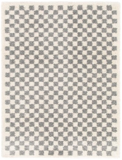 AFK Living - Hoogpolig ruitmotief tapijt zacht en volumineus CHECKERS
