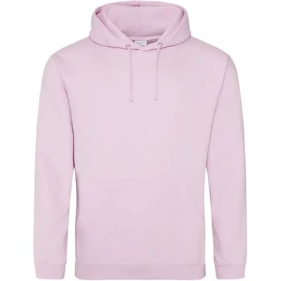 Just Hoods College Hoodie JH001 - BABY PINK - L