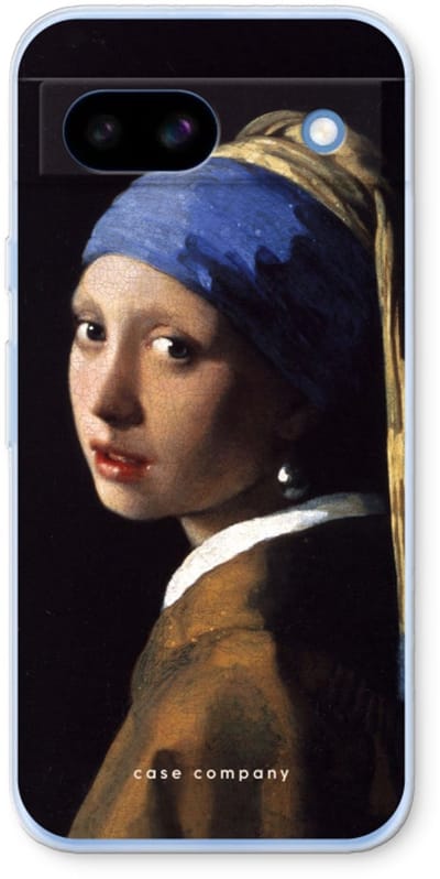 Case Company® - Hoesje geschikt voor Google Pixel 8a hoesje - The Pearl Earring - Soft Cover Telefoonhoesje - Bescherming aan alle Kanten en Schermrand