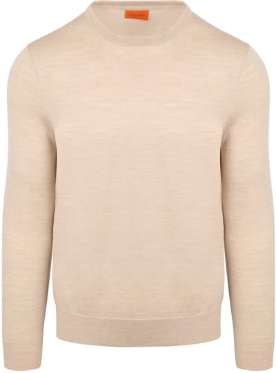 Suitable Merino Pullover Ecru - Maat L - Heren - Sweater