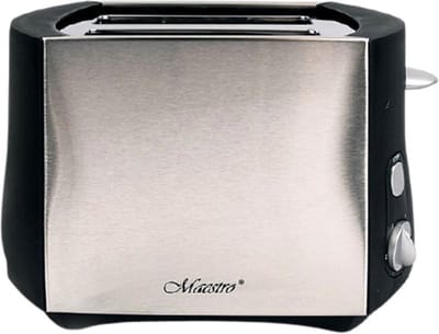 Feel Maestro MR704 broodrooster 2 snede(n) 800 W Zwart, Zilver