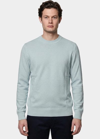 BOSS Black Polo lange mouw Blauw H-Lofranco 10280726 01 50565565/499