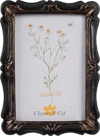 Clayre & Eef Fotolijst 10x15 cm Zwart Bruin Kunststof