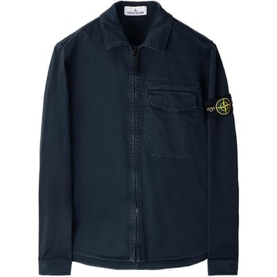 Veste Manches Longues Boutonnage Simple Logo Stone Island Homme vestes L1S151200015S0012-V0020 XL black