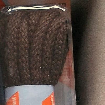 3 mm x 150 cm Zwart - Rond Cord 100% katoen schoenveter