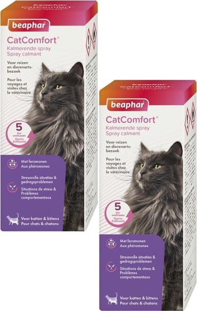 Beaphar Catcomfort Kalmerende Spray - Anti stressmiddel - 2 x 60 ml