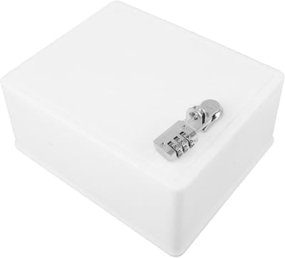 Wandmontage Brievenbus - Pakketkluis Buiten - Veilige Post Ontvangen - Combinatiehangslot Beveiliging - 22x18x9.5 cm - Wit
