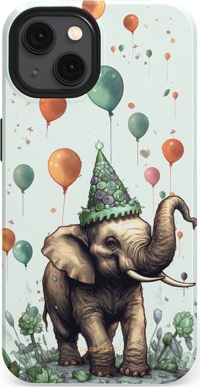 Casetastic Hoesje Geschikt voor Apple iPhone 13 Magsafe - Stijlvolle Beschermende Duo-layer Case - Ballolifant