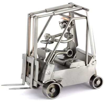 Metalen beeld - Heftruck - Heftruck de luxe - 22x20x12 cm - by Rawa