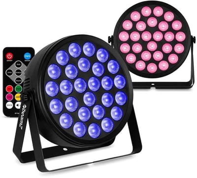 BeamZ set van 2 BCC240 LED PAR - PAR spot met 27x 4W LED’s - RGBW - Inclusief afstandsbediening