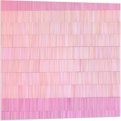 Acrylglas - Roze Franjes - 80x80cm Foto op Acrylglas (Met Ophangsysteem)