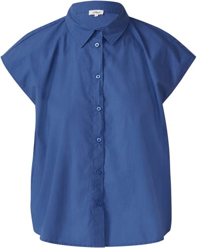 s.Oliver - female - Overhemdblouse van popeline in een relaxed fit