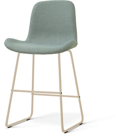 Nolon Nino-Fé Barkruk Saliegroen - Beige Onderstel - 65 Cm - Barstoel - Scandinavisch -Kookeiland - Stoffen