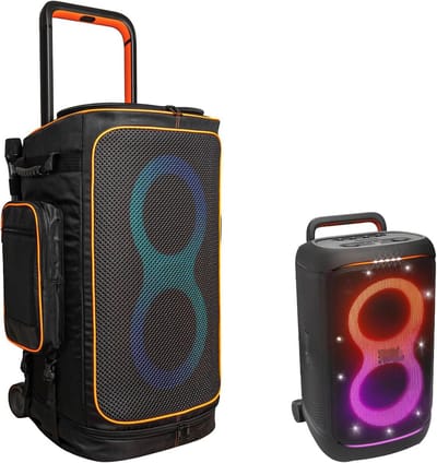 Luidspreker Opbergtas - Beschermhoes Draagtas - Muziek Onderweg - Waterdicht Stofvrij - 43x41x14 cm - Zwart