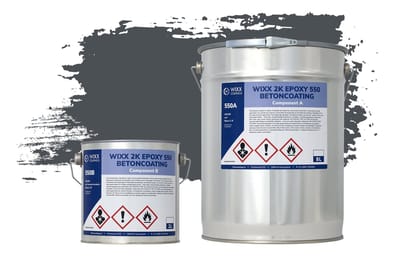 Wixx 2K Epoxy 550 Betonverf - 10L - RAL 7016 | Antracietgrijs