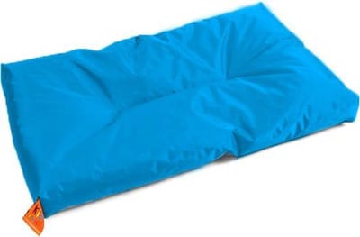 KidZ ImpulZ Groot Aankleedkussen XXL 90x50 cm - 10 cm dik - Gevuld met korrels – Aqua
