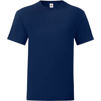 Fruit of the Loom Unisex volwassen iconisch T-shirt (Marine)