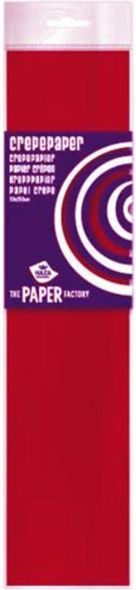 Crepe papier platte vellen - donker rood - 250 x 50 cm - Knutselen met papier - Knutselspullen