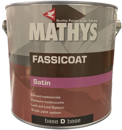 Mathys Fassicoat - Solventgedragen lak voor houtwerk - Een potsysteem ( grond-en eindlaag ) - 2.50 L - RAL 7039 Kwartsgrijs