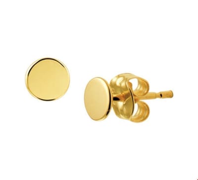 oorknoppen rond 14K geelgoud 4018948