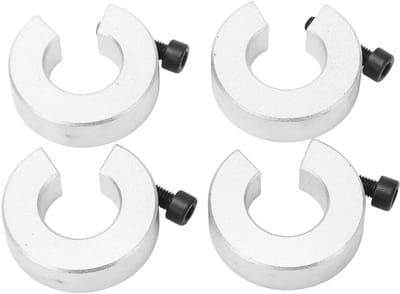 Dailygoods- Railstopkraag 20 Mm - Aluminium Askraag - Verstelbare Klem - Lichtgewicht Ontwerp - Schade-proof Installatie - Duurzaam en Corrosiebestendig
