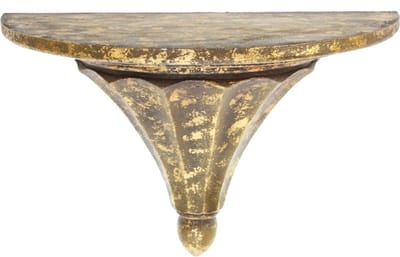 Console antiek bruin blauw