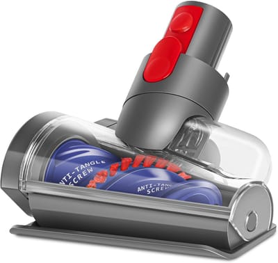 Schroefvormige klitvrije borstel - Voor Dyson Steelstofzuiger V7/ V8/V10/V11 - Mini Turbo Zuigmond - Verwijdert Dierenharen, Haren van Mensen en Huisstofmijt - niversele Stofzuigermond