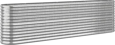 vidaXL - Plantenbak - 260x40x68 - cm - gegalvaniseerd - staal - zilverkleurig